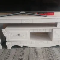 میز تلویزیون ک جاکفشی آینه دار در حد نو مناسب جهاز|جاکفشی، کمد، دراور|شاندیز, |دیوار