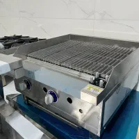 گریل ترکیبی ذغالی و روغنی اجاق ۴ شعله گاز رومیزی|کافیشاپ و رستوران|چمستان, |دیوار