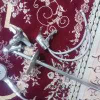 شیر مخلوط اهرمی حمام با دوش فنری