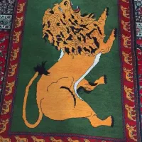 قالیچه طرح شیر