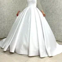 لباس عروس ساتن مدل پرنسسی|لباس|مشکیندشت, |دیوار