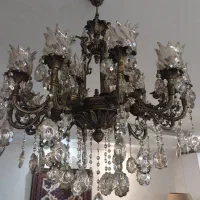 لوستر سالم در حد نو.۶شاخه ۱۲لامپ