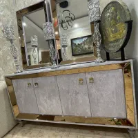 اینه و کنسول به همراه میز تی وی