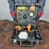 دریل شارژی ست کامل ابزار لوازم تکمیل