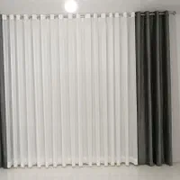 پرده پذیرایی پانچ با دستک مخملی