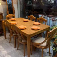 میزوصندلی نهارخوری چوبی کد ۲۳۳( میزوصندلی کاواک )
