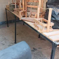 میز پایه فلزی بزرگ