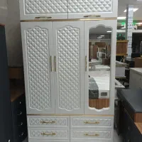 جا لباسی عرض ۱۰۰ عمق ۵۰   ( ۴ کشو )|جاکفشی، کمد، دراور|الوند, |دیوار