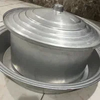 قابلمه و ماهیتابه بزرگ آلمینیومی