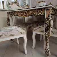 مبلمان استیل ۷ نفره وغذاخوری