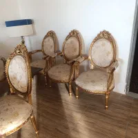 مبل استیل ۹ نفره با میز سنگ مرمر و غذا خوری|مبلمان خانگی و میز عسلی|قزوین, |دیوار