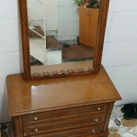 دراور چوبی به همراه آینه|جاکفشی، کمد، دراور|اصفهان, لاله|دیوار