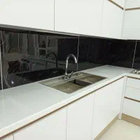 نصاب کفپوش پارکت قرنیز ماربل ترمو TVوال تایل‌ آینه