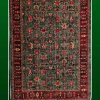 فرش قرمزورنگی بنداز زیرپات