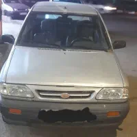 پراید صبا مدل ۸۶ نقره ای CNG دوگانه کار خانه