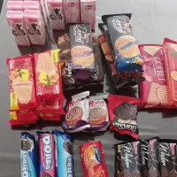 شیر و کیک و ویفر