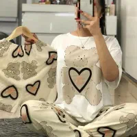 ست سه تیکه تیشرت شلوار  شلوارک