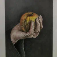 پرتره مفهومی تکنیک مدادرنگی اندازهA3