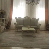 مبل ۷ نفره با جلو مبلی و میز عسلی