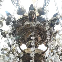 لوستر برنز ۹شاخه ۱۸ شعله