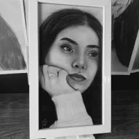 نقاشی سیاه قلم|تابلو، نقاشی، عکس|نیشابور, کوی یغما|دیوار