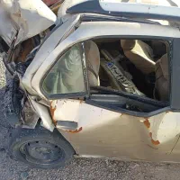 سمند بژ مدل ۸۳ تصادفی