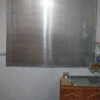 پرده با کتیبه و پرده کرکره ای اشپزخانه