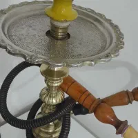 یک عدد قلیان برنجی اصل در شوط|کلکسیون و سرگرمی|شوط, |دیوار