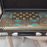فروش یکعدد تخته نرد/شطرنج صنایع دستی(معرق/خاتم)|کلکسیون و سرگرمی|کرج, برغان|دیوار