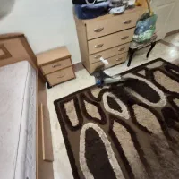 تخت دو نفره همراه با تشک خوشخواب و دراور و پاتختی|تخت و سرویس خواب|تهران, سردارجنگل|دیوار