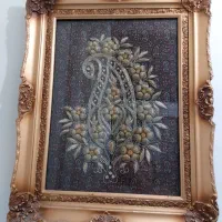 قاب ترمه سرمه دوزی کار دست
