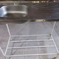 سینک یه‌قلو کارکرده