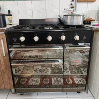 اجاق گاز 5 شعله مشکی