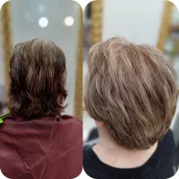 مدل برای رنگ و لایت و کوتاهی مو