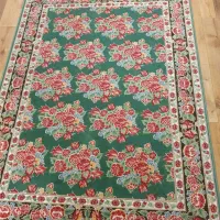 فرش گلدار الماس کویر سایز دو در یک