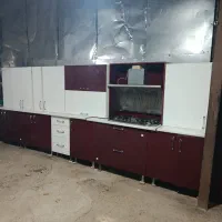 فروش کابینت دست دوم هایگلاس ترک سینگ هود گاز