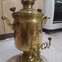 سماور زغالی جنس برنجی و بدون پانچ