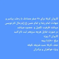 کاروان زیارتی کربلا