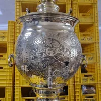 سماور برنجی گازی ۵۰ لیتری ، ۸۰ لیتری ،۲۵ لیتری