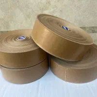 آبچسب کرافت قهوه ای چسب ساده خط دار کارتن خاکی آبی