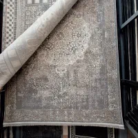 گلیم ابریشم ۴متری سبز طوسی پسند نخ ترک|گلیم، جاجیم، گبه|مشهد, امیر|دیوار