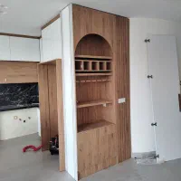 طراحی و ساخت کابینت کمد دیواری میز تی وی و...|کتابخانه، شلف، قفسههای دیواری|اقبالیه, |دیوار