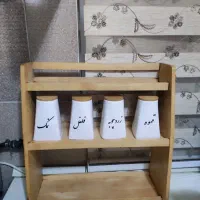استند پاسماوری چوبی سه طبقه|آب‌چکان و نظم‌دهنده ظروف|تهران, نازی‌آباد|دیوار