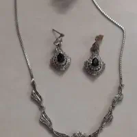 گردنبند و گوشواره برلیان و یاقوت(فروش فوری)