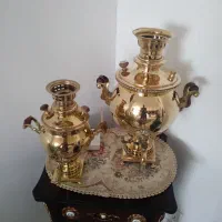 فروش ۲عدد سماور زغالی مسوارقدیمی|کلکسیون اشیاء عتیقه|سمنان, |دیوار