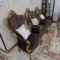 مبل  کلاسیک چوب راش فرانسه|مبلمان خانگی و میز عسلی|باقرشهر, |دیوار