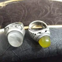 دو عدد انگشتر نقره