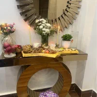 آینه کنسول رنگ برنز