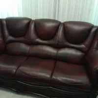 ساعت برنز و مبل تمام چرم ترکیه