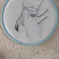 دیوارکوب سوزن دوزی مینیمال|تابلو، نقاشی، عکس|لاهیجان, شهید آوینی|دیوار